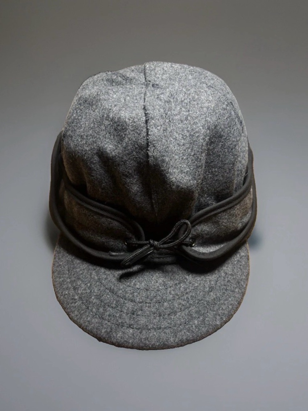 New Stormy Kromer Gray Solid Baseball Cap Ear Flap Lined Winter/Fall Men’s 7 1/4